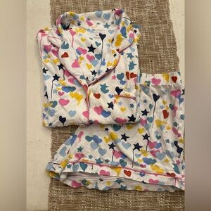 Roller Rabbit Multicolor Heart and Star Pajama Set